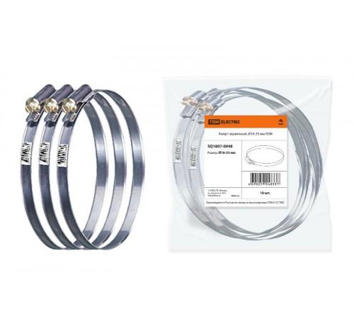 Хомут червячный, 16-25 мм  SQ1807-0048  TDM