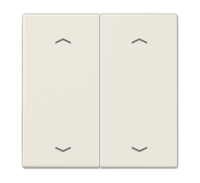 Клавиша для KNX кнопки, 2 группы, с символами "стрелки"; дюропласт; слоновая кость  LS102P  Jung