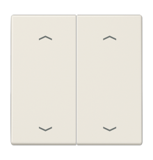 Клавиша для KNX кнопки, 2 группы, с символами "стрелки"; дюропласт; слоновая кость  LS102P  Jung