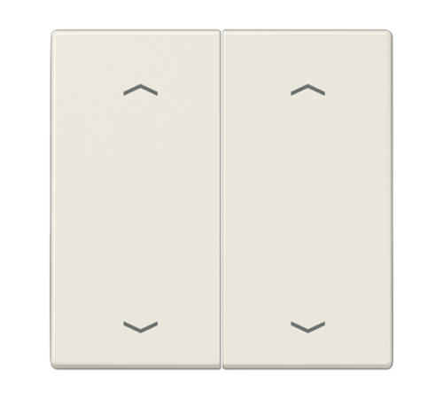 Клавиша для KNX кнопки, 2 группы, с символами "стрелки"; дюропласт; слоновая кость  LS102P  Jung