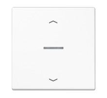 Клавиша для KNX кнопки, 1 группа, с окошком и символами"стрелки"; дюропласт; белый  LS101KO5PWW  Jung