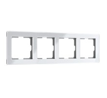 Рамка на 4 поста Acrylic (белый) Werkel W0042701  a062131  Werkel