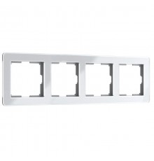 Рамка на 4 поста Acrylic (белый) Werkel W0042701  a062131  Werkel