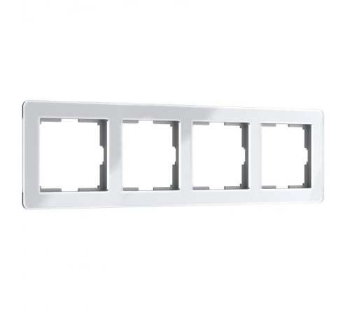 Рамка на 4 поста Acrylic (белый) Werkel W0042701  a062131  Werkel