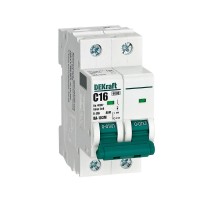 Выключатель автоматический без теплозащиты двухполюсный ВА-103М2P 16А характеристика C 6кА  12511DEK  Dekraft