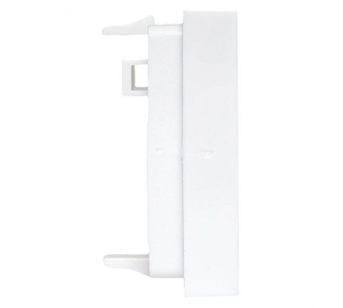 Вставка розеточная TERACOM PRO 45x45мм Mosaic на 2 модуля со шторками и маркерами белая  TRP-INS-MOS-2M2P-WH  EKF