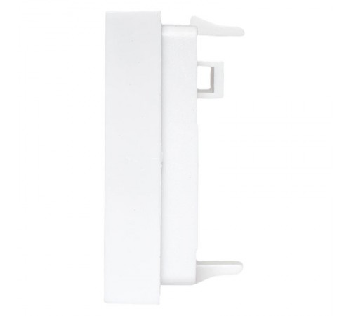 Вставка розеточная TERACOM PRO 45x45мм Mosaic на 2 модуля со шторками и маркерами белая  TRP-INS-MOS-2M2P-WH  EKF