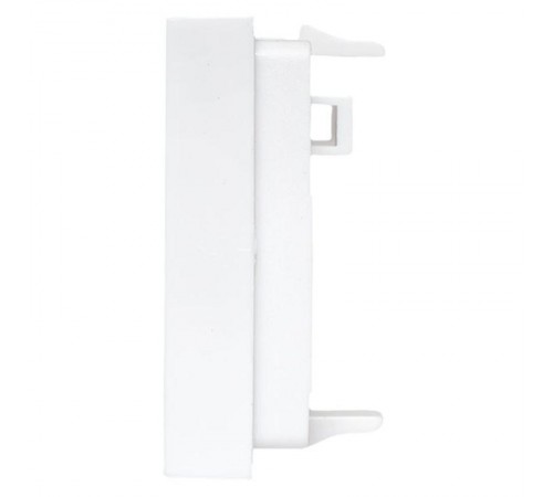 Вставка розеточная TERACOM PRO 45x45мм Mosaic на 2 модуля со шторками и маркерами белая  TRP-INS-MOS-2M2P-WH  EKF