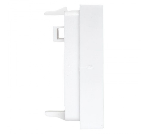 Вставка розеточная TERACOM PRO 45x45мм Mosaic на 2 модуля со шторками и маркерами белая  TRP-INS-MOS-2M2P-WH  EKF