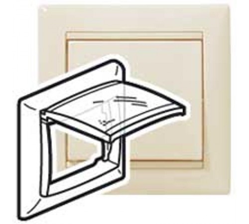 Valena Сл. кость Рамка 1-ая с крышкой IP44  774350  Legrand