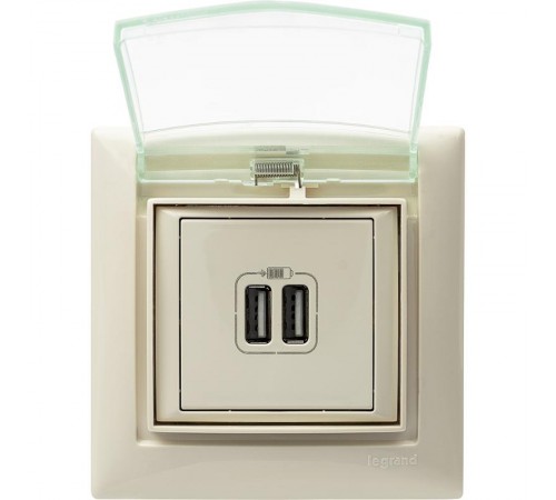 Valena Сл. кость Розетка 2-ая USB  774170  Legrand
