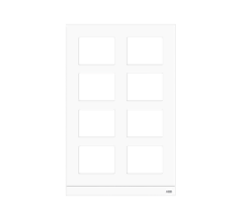 Рамка станции вызова, размер 2/4, белая51026CF-W ABB