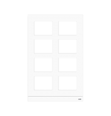 Рамка станции вызова, размер 2/4, белая51026CF-W ABB