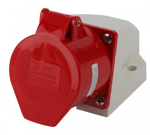 Розетка стационарная наружная 125 3Р+РЕ+N 32А 380В IP44  Б0032879  ЭРА