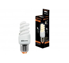 Лампа энергосберегающая КЛЛ   9Вт Е27 827 cпираль FSТ2 КОМПАКТ 35х95мм  SQ0323-0171  TDM