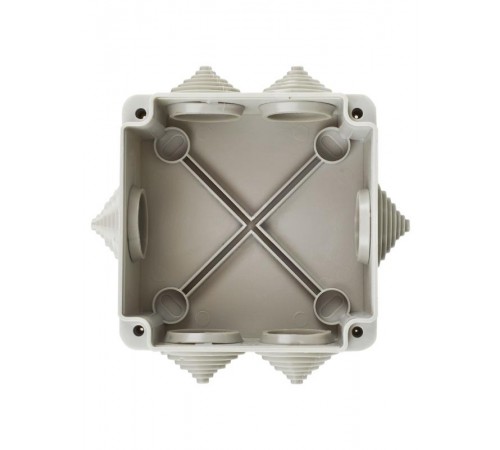 Коробка распределительная КМ для о/п 100х100х45мм IP44 6 вв. (7035) IEK  UKO11-100-100-045-K41-44  IEK