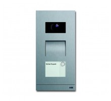Станция вызывная, видео, одноклавишная, цвет сталь  8300-0-0101   2CKA008300A0101  ABB