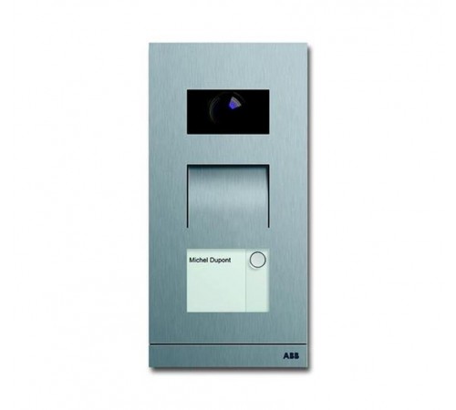 Станция вызывная, видео, одноклавишная, цвет сталь  8300-0-0101   2CKA008300A0101  ABB