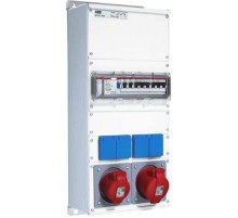 Бокс M32/2JFB CTFL с розеткамии фланцами в сборе, металл, IP44  2CMA100022R1000  ABB