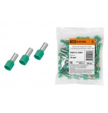 Наконечник-гильза Е16-12 16мм2 с изолированным фланцем (100шт)   SQ0512-0007  TDM