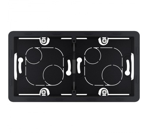 Inspiria Антрацит Коробка накладного монтажа 2-местная О/У  673993  Legrand