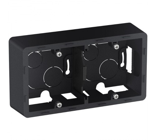 Inspiria Антрацит Коробка накладного монтажа 2-местная О/У  673993  Legrand