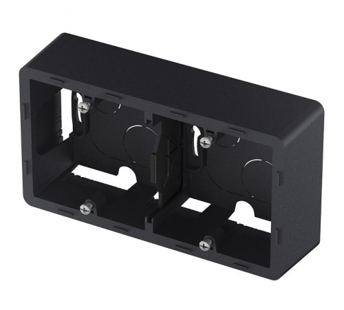 Inspiria Антрацит Коробка накладного монтажа 2-местная О/У  673993  Legrand