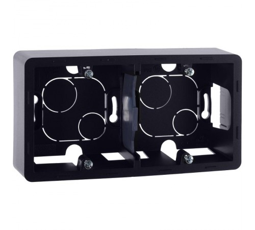 Inspiria Антрацит Коробка накладного монтажа 2-местная О/У  673993  Legrand