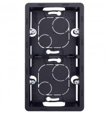 Inspiria Антрацит Коробка накладного монтажа 2-местная О/У  673993  Legrand