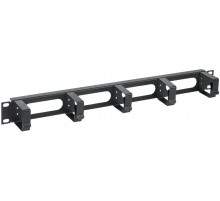 Органайзер кабельный 19" 1U, 5 колец, черный  CO05-1M5RM  ITK