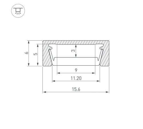 Профиль MIC-M-2000 (ARL, Алюминий)  044530  Arlight