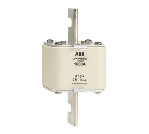 Предохранитель OFAF4H1000 1000A тип gG размер4, до 500В  1SCA022627R7750  ABB