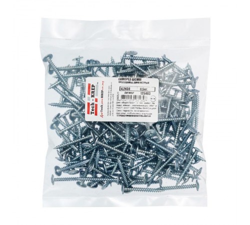 Саморез ШСММ 4,2х38 (0,5кг)  125403  Tech-KREP