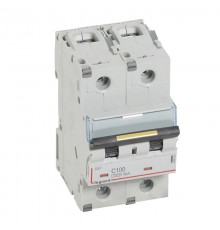 Выключатель автоматический двухполюсный DX3 10000 100А C 16кА (3 мод)  409229  Legrand