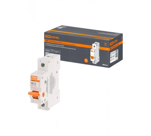 Выключатель нагрузки модульный (мини-рубильник) ВН-32 1P 40A Home Use  SQ0211-0105  TDM