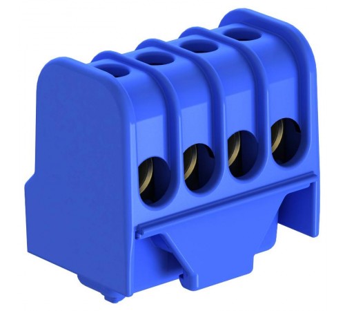 Клемма нулевого провода, винтовая, 4 контакта (синий)  2016255  OBO Bettermann