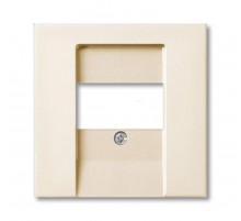 ABB Basic 55 Шале (белый) Накладка аудиорозетки и ТЛФ/комп ТАЕ розеток  1724-0-4318   2CKA001724A4318  ABB