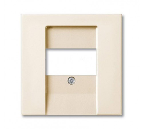 ABB Basic 55 Шале (белый) Накладка аудиорозетки и ТЛФ/комп ТАЕ розеток  1724-0-4318   2CKA001724A4318  ABB