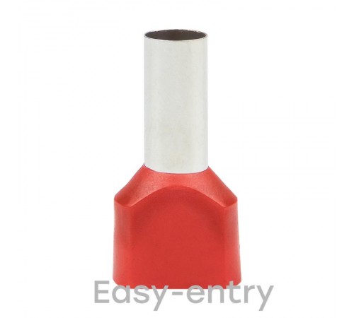 Наконечник штыревой втулочный изолированный НШвИ(2) 10,0-14 (50шт.) EKF PROxima  nhvi2-10,0-14  EKF