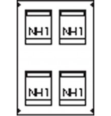 Пластрон для 4 NH1 2ряда/5 реек  AG83  ABB