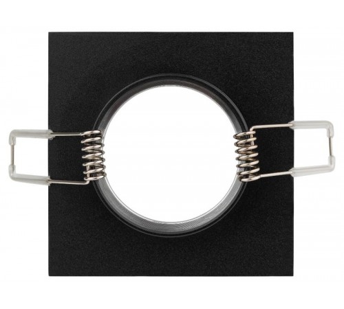 Светильник точечный встраиваемый под лампу KL57 50Вт MR16 серебро/черный алюминиевый  Б0017255  ЭРА