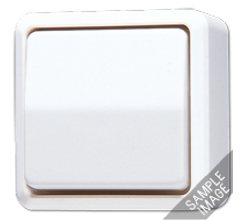 Выключатель для накладного монтажа, двухполюсный; слоновая кость  602A  Jung