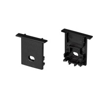 Заглушка SL-COMFORT-1722-F BLACK c отверстием (arlight, Пластик)  031778  Arlight