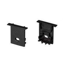 Заглушка SL-COMFORT-1722-F BLACK c отверстием (arlight, Пластик)  031778  Arlight