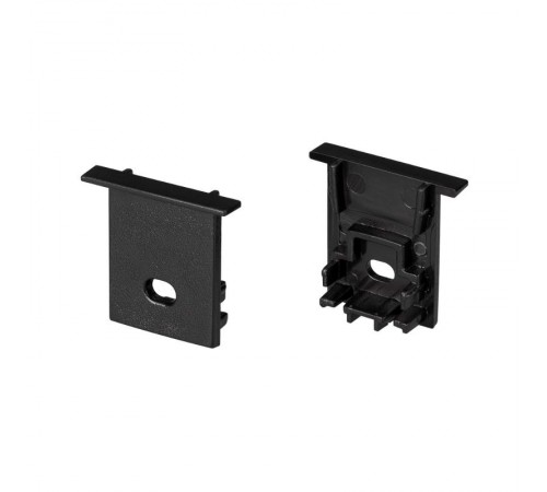 Заглушка SL-COMFORT-1722-F BLACK c отверстием (arlight, Пластик)  031778  Arlight