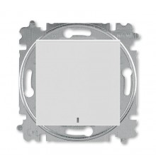 ABB Levit Серый / белый Выключатель кнопочный 1-кл. с подсветкой  3559H-A91447 16W  2CHH599147A6016  ABB