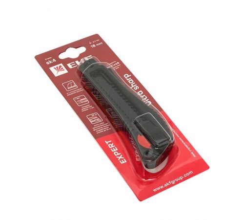 Нож строительно-монтажный 18 мм НСМ-50 (18мм)(SK4) Heavy Duty (до 25 кг) EKF Expert  ncm-50-exp  EKF
