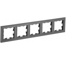 BRITE Рамка 5-ая РУ-5-БрГ графит   BR-M52-K53  IEK