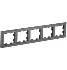 BRITE Рамка 5-ая РУ-5-БрГ графит   BR-M52-K53  IEK
