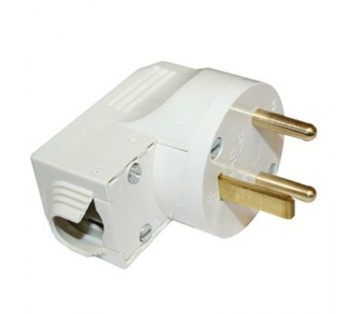 Вилка угловая сил. 2К+З 20А бок. сл.кость  055152  Legrand